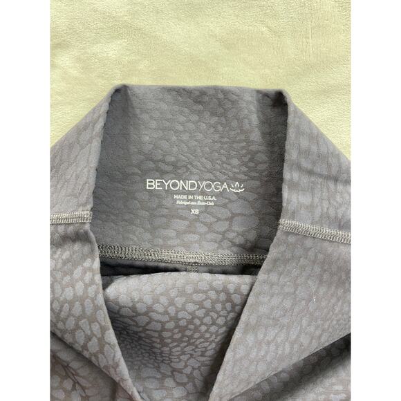 Beyond Yoga High Waist Grey Two Tone Legging XS Gym Workout Sporty Fitness - Picture 4 of 6